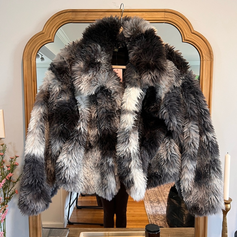 Faux fur jacket